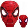 Spiderman svietiaca maska červená