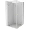 MEXEN/S - Lunar-B Duo sprchovací kút dvere krídlové 90 x 90, transparent, nikel kartáčovaný 832-090L-090P-97-00