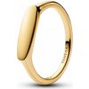 PANDORA pozlacený Gravírovatelný prsten 60 163986C00-60