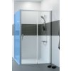 Hüppe Classics 2 EasyEntry - Posuvné dvere 1-dielne s pevným segmentom 2000x1450 mm, upevnenie vpravo, strieborná pololesklá, číre sklo s Anti-Plaque C25606.069.322