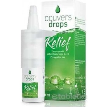 Ocuvers drops Relief očné kvapky s obsahom hyaluronátu sodného 0,21% 10 ml