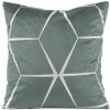Takoy Zamatová Obliečka na vankúš BLINK 28 so striebornou geometrickou potlačou-HF-391055 | 45 x 45 cm