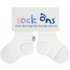 KIKKO SOCK ONS Držiak ponožiek Classic, biela (6-12m)