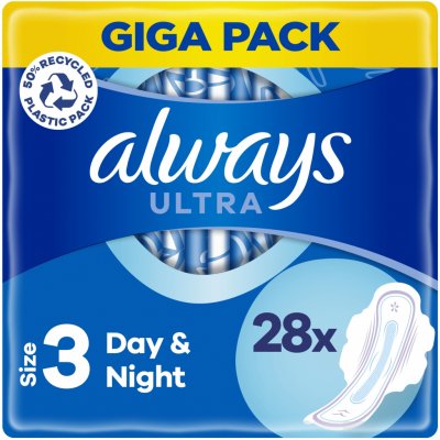 Always Ultra Hygienické Vložky Day & Night V3 S Křidélky 84 ks