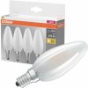 4x LED žiarovka B35 Candle E14 4W = 40W 470lm 2700K Warm 300° BASE Osram