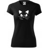 Mačka mňau - Dámske Fantasy športové (dresovina) - S ( Čierna )