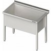 STALGAST Stôl s jednokomorovou umývacou vaňou 700x600x850 mm | STALGAST, 981346070