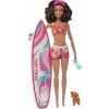 Mattel Barbie - Plážová bábika so surfom (HPL69)