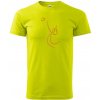 Volejbal zlatá - Klasické pánske tričko vyššej gramáže - 3XL ( Limetková )