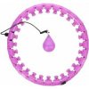 Masážní hula hop HMS HHW12 plus size se závažím fialová