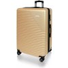 AVANCEA Škrupinový cestovný kufor DE2936 zlatý L 76x50x33 cm