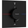 Hansgrohe ShowerSelect Comfort - Termostatická batéria pod omietku, na 2 spotrebiče, matná čierna - 15572670
