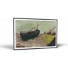 Claude Monet Claude Monet - Etude de bateaux | Obraz Vintessia v ráme Rozmery obdĺžnik: 50x75, Rám: Čierny matný-alu
