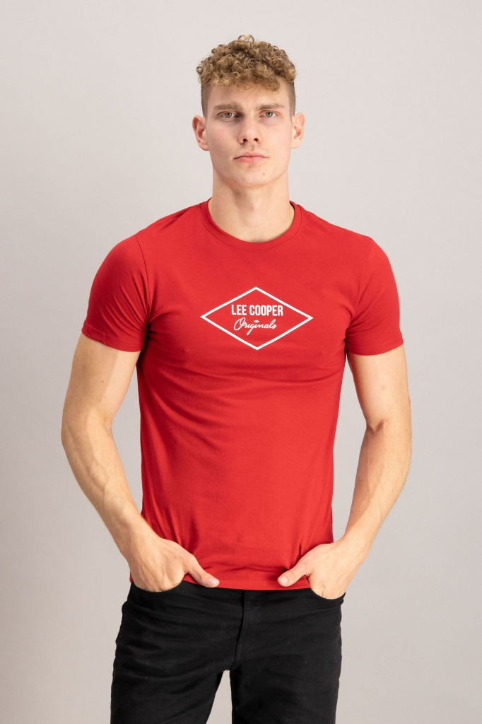 Lee Cooper pánske tričko Originals červené