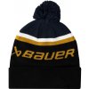 Detská zimná čiapka Bauer Intarsia Knit Pom Navy/Black