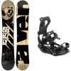 Raven Grizzly snowboard + Hatchey Fastec viazanie - 161 cm + S, black (EU 36-39)