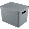 Heidrun Plastový košík s vekom 36x27x23cm