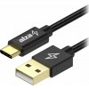 AlzaPower AluCore Charge USB-A to USB-C 2.0 2m čierny APW-CBTC2020B