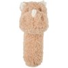 NATTOU Hračka plyšová hrkálka Teddy nosorožec 14 cm, 0m+