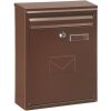 Poštová schránka Como plech, Hnedá