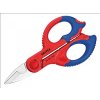 Elektrikárske nožnice s multi-komponentnými rukoväťami 155 mm KNIPEX 08530