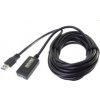 PREMIUMCORD USB 3.0 repeater a prodlužovací kabel A/M-A/F 5m ku3rep5