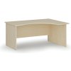 Ergonomický kancelársky písací stôl PRIMO WOOD, 160x120 cm, pravý, breza
