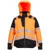 PORTWEST HI-VIS PW3 T162 / Dámska reflexná nepremokavá zimná bunda - HV oranžová/čierna L