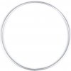 Kovový kruh / ucho na tašku Ø20 cm ľahký hliník - strieborná (10 ks)