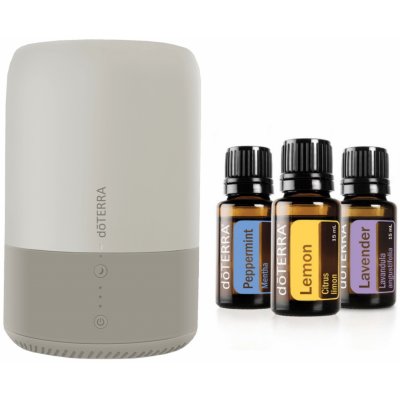 Doterra Dawn aromatický zvlhčovač 1,8 l + Doterra trio esenciálnych olejov 3 x 5 ml