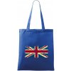 Britská vlajka stará - Taška bavlnená - 42 x 38 cm ( Kráľovská modrá )