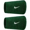Potítko Nike Swoosh Double-Wide 2P - gorge green/white - Zelený