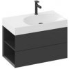 Skrinka pod umývadlo bez umývadla Ravak Lite 80 x43x45 cm čierna X000001874
