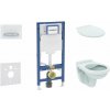 Geberit Duofix Set predstenovej inštalácie, klozetu Alpha a dosky, tlačidlo Sigma50, alpská biela SANI11CD3131