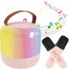 KARAOKE STROJ S BEZDRÔTOVÝMI BLUETOOTH 5.3 LED MIKROFÓNMI A REPRODUKTOROM