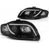 Predné svetlá Audi A4 B7 04-08 Tube Light Black DRL