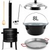 Perfect Home Pael-Set-67 Kotlíková súprava 8L, 6ks – kotlina/kotlík/pokrievka/varecha/naberačka/paella panvica