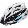 meteor GRUVER cyklistická prilba pánska dámska detská prilba MTB valcová prilba M 55-58 cm biela/čierna/modrá