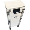 Kadernícky pojazdný vozík JRL Barber trolley White