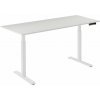 AlzaErgo Table ET2 biely + doska 160 × 80 cm lamino biely dub