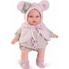 Realistická panenka - miminko - holčička Kika v čepičce s oušky od Antonio Juan (Kika lagrimitas con chaleco de orejitas)