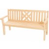 DEOKORK Masívne záhradné lavice z borovice ROMANTIC (32 mm) - rôzne dĺžky 150 cm