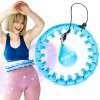 DrFit Hula hop s výstupkami 120 cm modrý