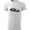 Formula v závode - Klasické pánske tričko vyššej gramáže - XS ( Biela )