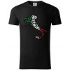 Mapy - názvy miest - Taliansko - Tričko z organickej bavlny - 2XL ( Čierna )