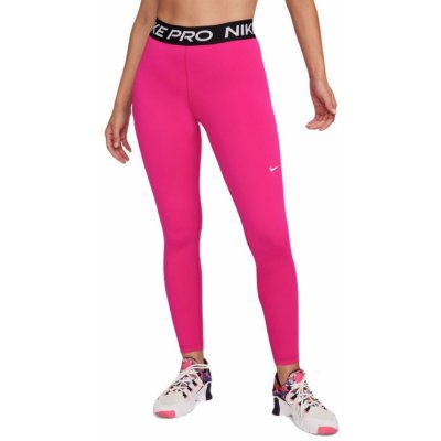 Girls' trousers Nike Pro Dri-FIT Leggings - fireberry/black/white, Tennis  Zone