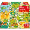 Usborne Book and Jigsaw At the Zoo