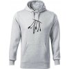 Konektory - Mikina pánska Cape s kapucňou - 2XL ( Svetlosivý melír )