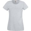 Fruit of the Loom Tričko Lady-Fit Original T, krátký rukáv, dámské COT-16142061000 XS Melír šedá