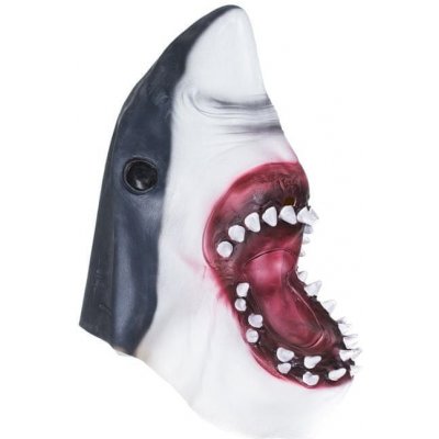 Korbi Profesionálna latexová maska Shark žraločia hlava